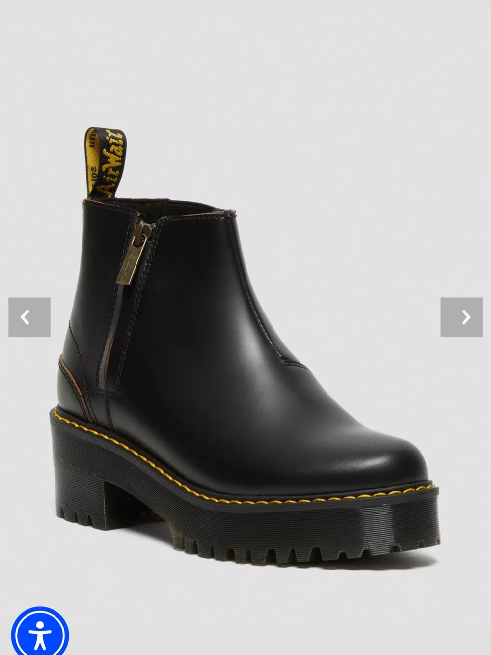 NWOT DOC MARTENS ROMETTY II VINTAGE SMOOTH LEATHER CHELSEA BOOTS